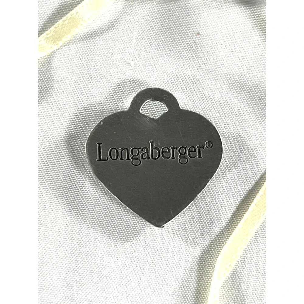 Longaberger Bouquet Flower Pewter Tie-On #78328 Vintage